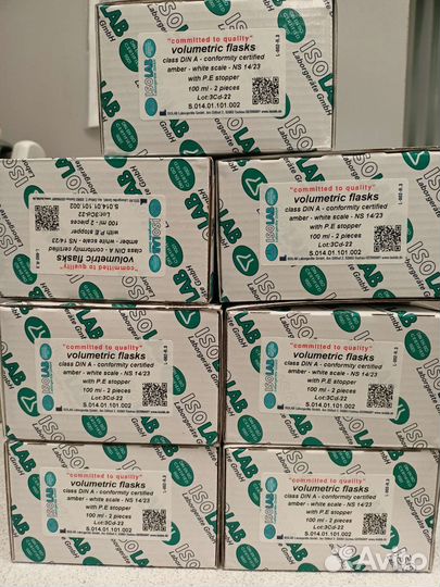 Колба мерная isolab 100 мл NS 14/23