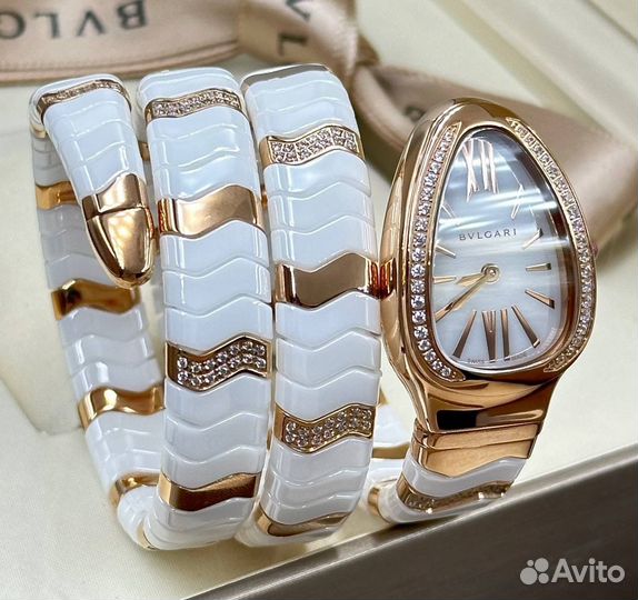 Часы Bvlgari Serpenti Spiga White Dial
