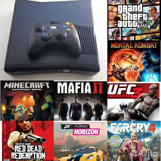 Xbox360 + 60 Игр