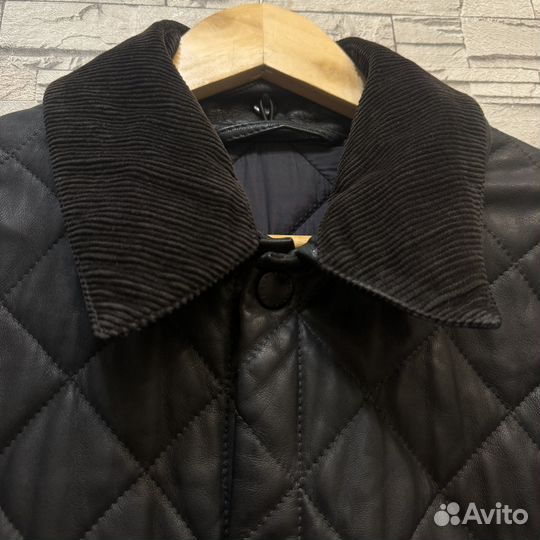 Стеганая кожаная куртка Barbour оригинал