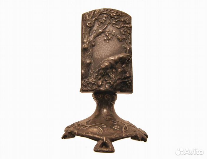 Спичечница с охотничьим псом, винтаж