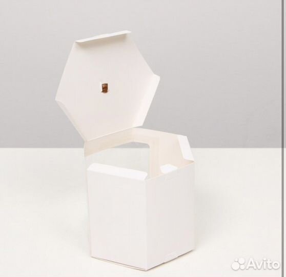 Крафт коробка с окном новая