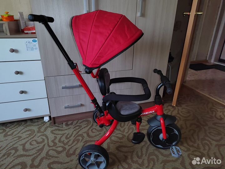 Велосипед детский с родительской ручкой