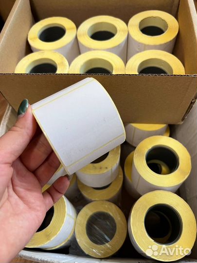 Термоэтикетки 58х60мм