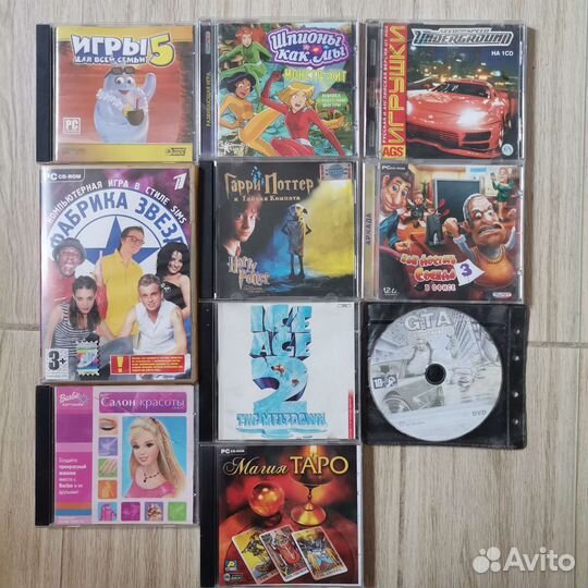 Компьютерные и обучающие игры диски для пк