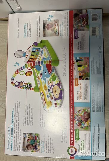 Развивающий коврик fisher price с пианино