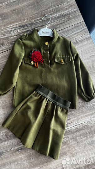 Детский военный костюм для девочки