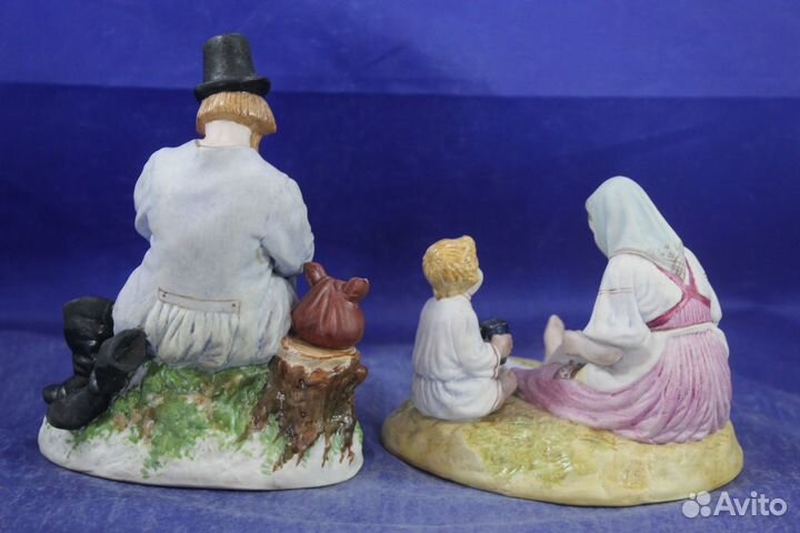 Статуэтки редкость музейного уровня фарфор бисквит