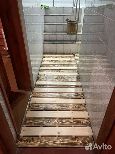 Русская баня на дровах с купелями и мангалом