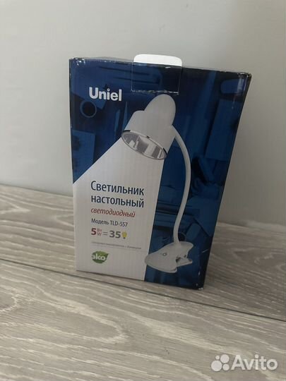 Светильник настольный лампа с прищепкой