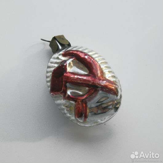 Ёлочная стекляная игрушка СССР 