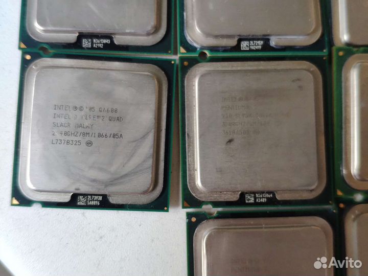 Цена за все Процессоры pentium 4, d core duo