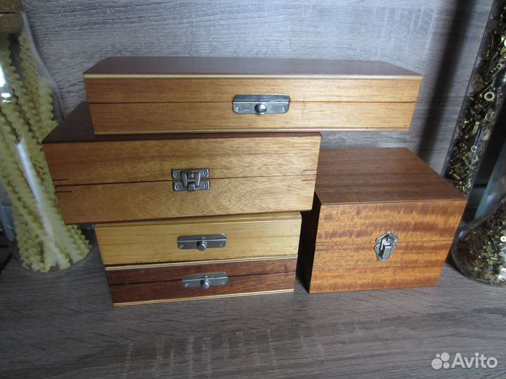 Винтажные деревянные шкатулки Европа