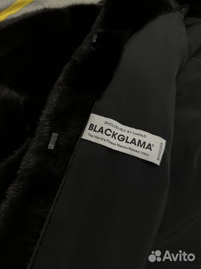 Шуба норковая blackglama с капюшоном 44