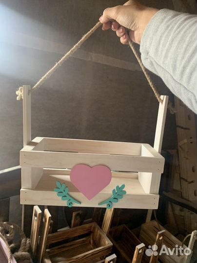 Ящик деревянный подарочный