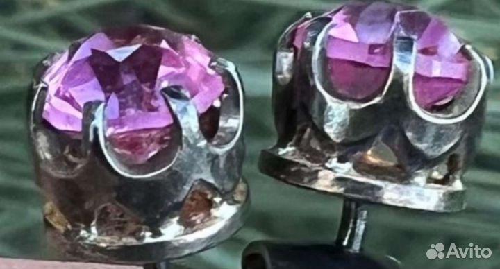 Пуссеты серебряные, очень редкие,ссср