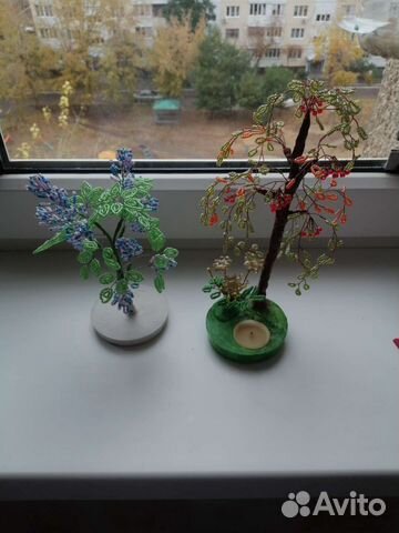 Деревья из бисера. Флорариум