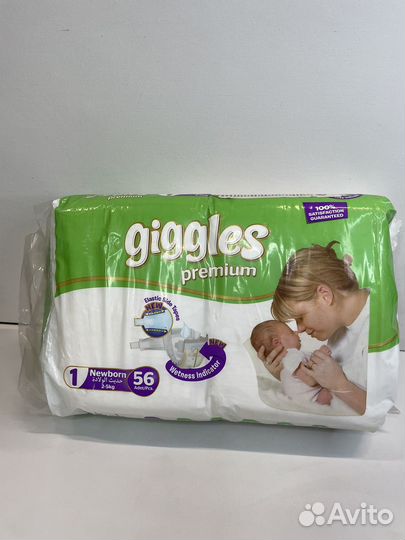 Подгузники для детей Giggles Premium Eco Newborn