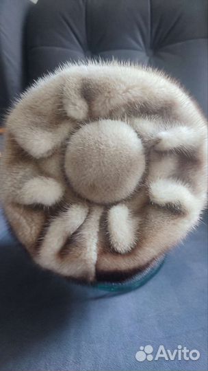 Шапка норковая, берет, 57-58 р