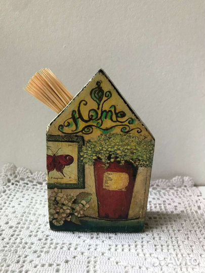 Подставка под зубочистки, ручная работа