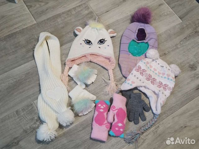 Шапки, варежки, перчатки, шарф