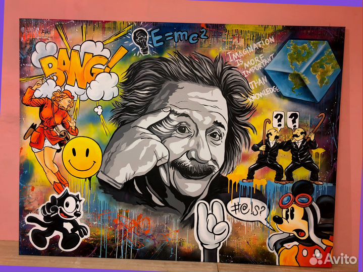 Копии современных картин красками холст