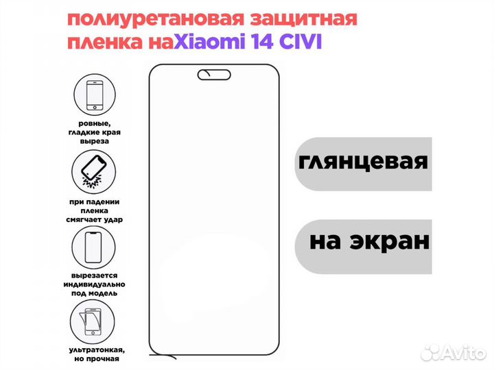 Защитная пленка на xiaomi 14 civi