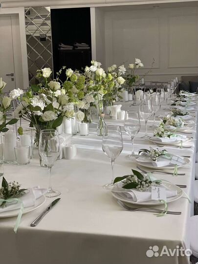 Цветочное оформление свадьбы, юбилея