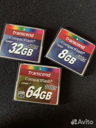 CompactFlash Transcend 64GB 32GB 8GB