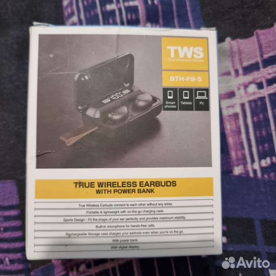 Беспроводные наушники tvs bth-f9-5