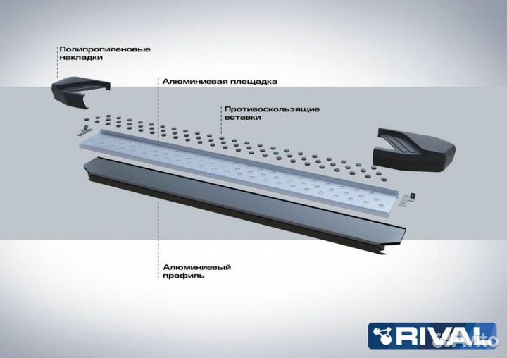 Пороги-подножки LADA 2131 (4x4) Urban 5D 2016