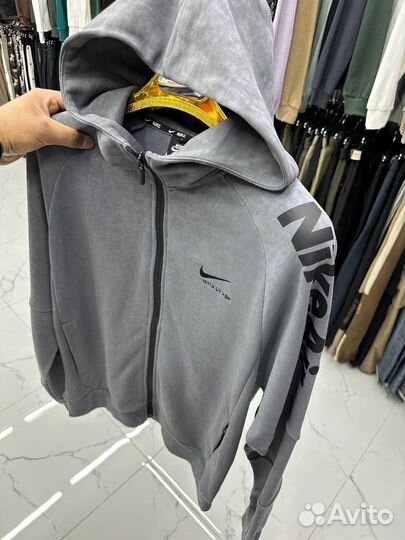 Зипка nike серая мужская