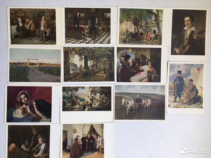 Открытки с репродукциями картин СССР