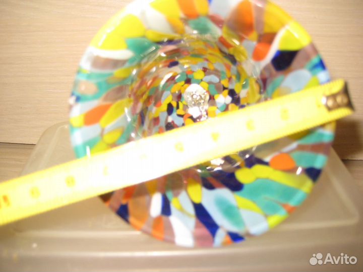 Рюмка колокольчик чешский стеклянный