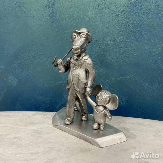 Статуэтка крокодил Гена и Чебурашка СССР