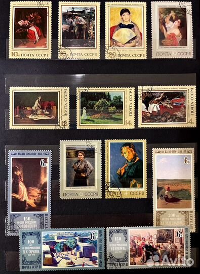 Альбом почтовых марок (тематика Живопись)