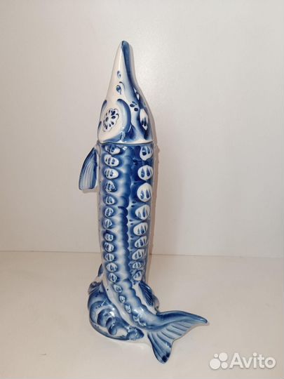 Штоф осетр гжель