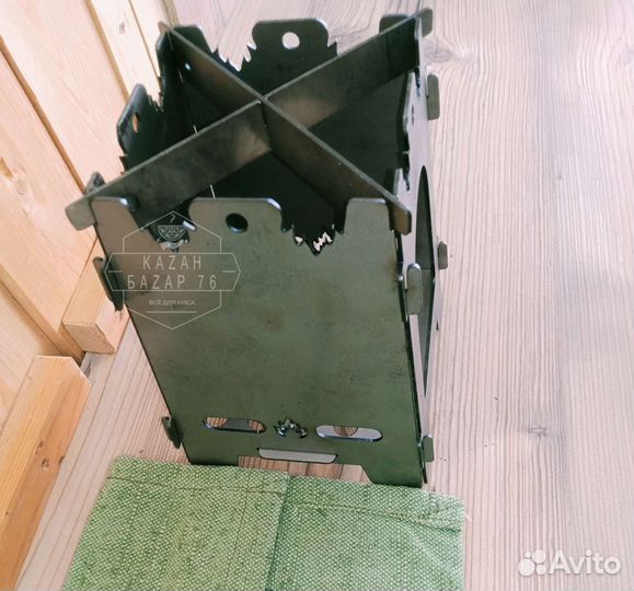 Печка щепочница 2мм походная с сумка