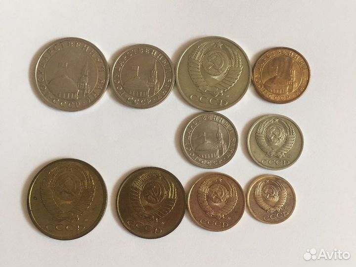 Монеты 1991г, переходный период, банкноты 1991г