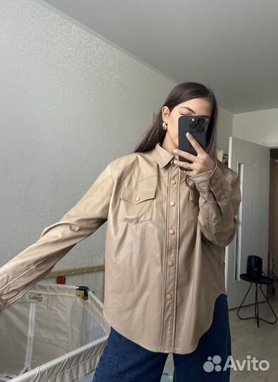 Рубашка из эко кожи