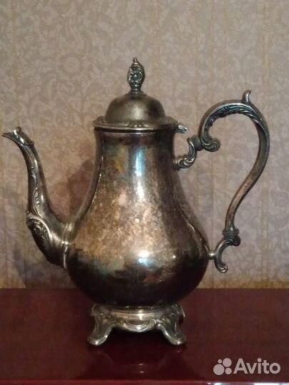 Чайно-кофейный сервиз Rogers & Son посеребренный