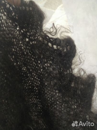 Платок шаль плед из пуха/шерсти козы