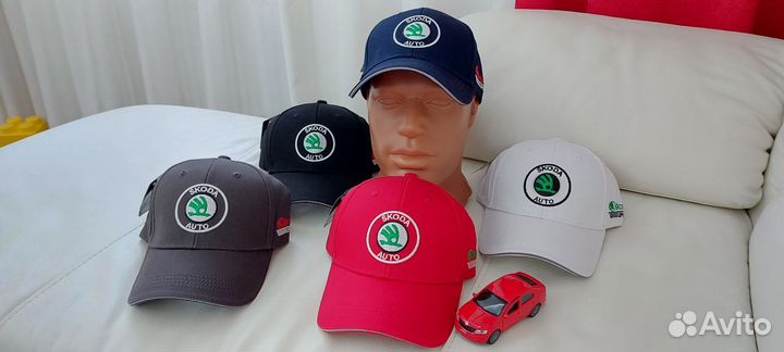 Бейсболка с логотипом автомобиля Skoda хлопок