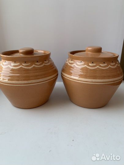Набор горшков для запекания 2 штуки