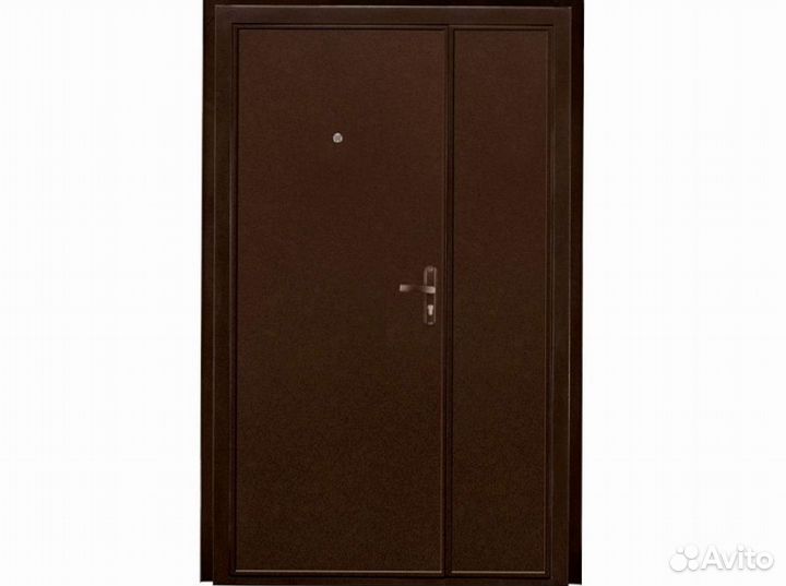 Двухстворчатая входная дверь с Терморазрывом