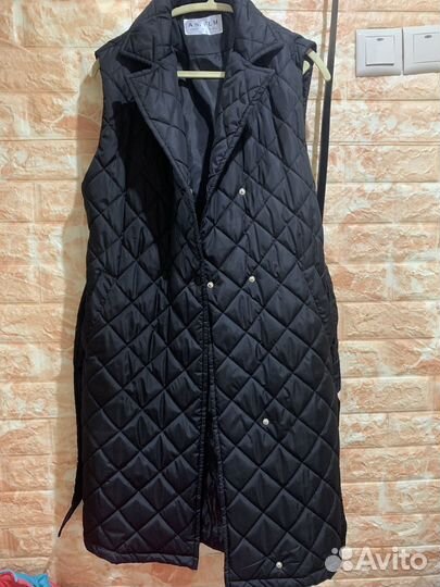 Жилетка пальто стеганая