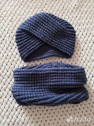 Комплект шапка и снуд