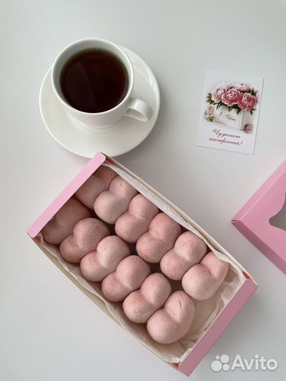 Зефир в форме сердца к 8 Марта