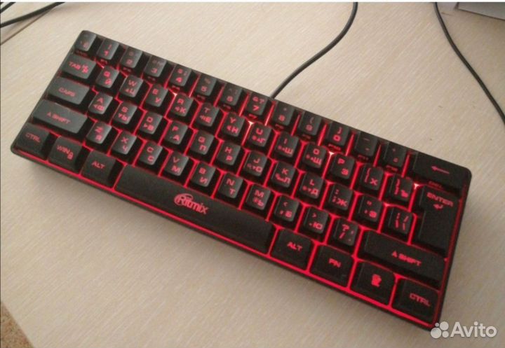 Игровая клавиатура с подсветкой мембранка