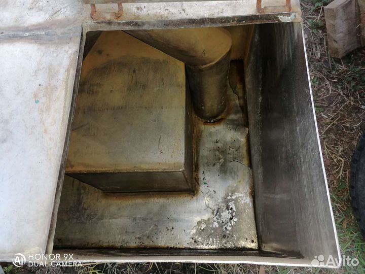 Бак для воды с каменкой для бани из нержавейки